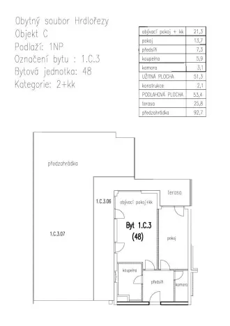 Prodej bytu 2+kk, Praha - Hrdlořezy, Mezilehlá, 51 m2