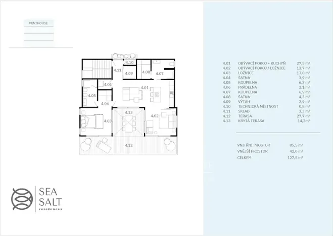 Prodej bytu 3+kk, West Bay, Honduras, 171 m2