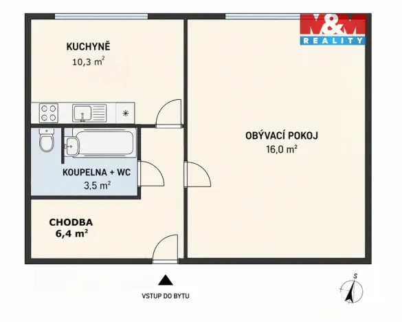 Prodej bytu 1+1, Rokytnice v Orlických horách, U Nádraží, 39 m2