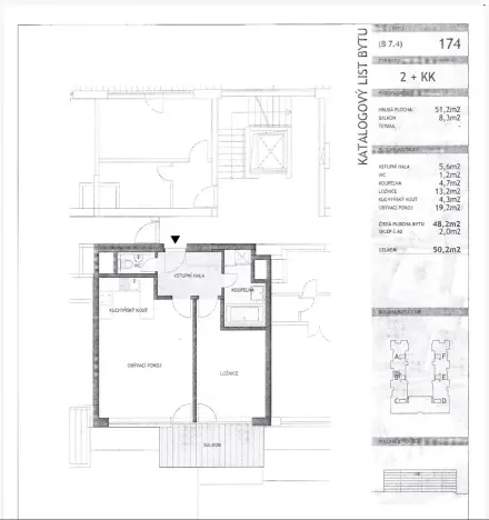 Pronájem bytu 2+kk, Praha - Karlín, Rohanské nábřeží, 60 m2