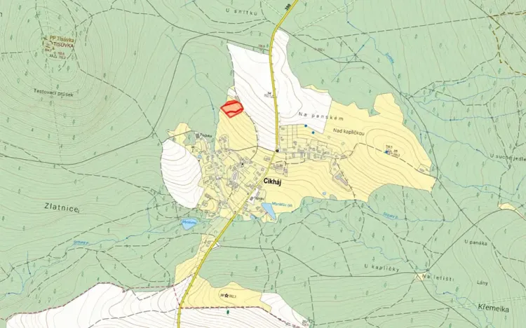 Prodej louky, Cikháj, 7774 m2