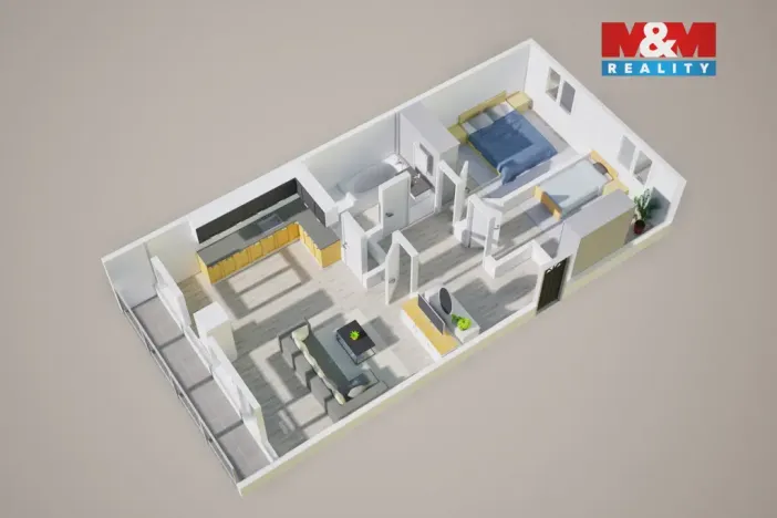 Prodej bytu 3+1, Krupka - Maršov, Dukelských hrdinů, 68 m2