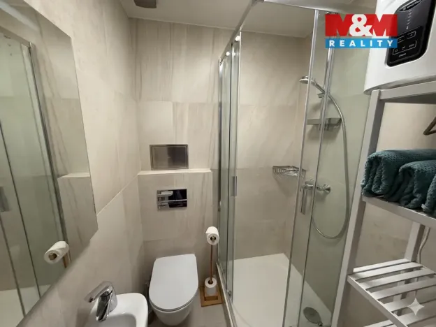 Pronájem bytu 1+kk, Líšnice, Spálený Mlýn, 27 m2