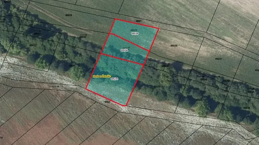 Prodej pozemku, Horka I, 2714 m2