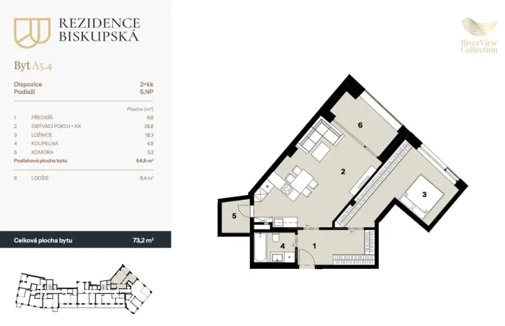 Prodej bytu 2+kk, Ostrava - Moravská Ostrava, Biskupská, 73 m2