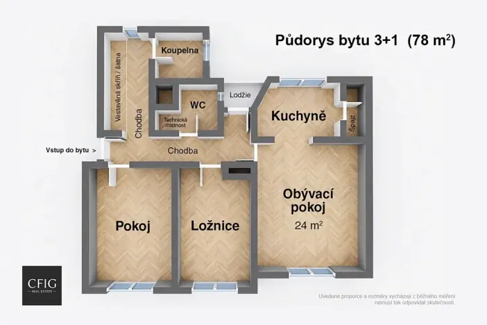 Prodej bytu 3+1, Kladno, Kordačova, 78 m2