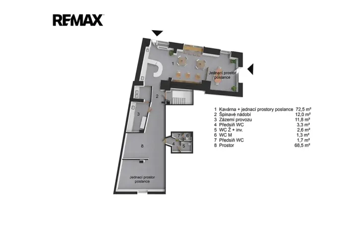 Pronájem restaurace, Plzeň, Americká, 210 m2