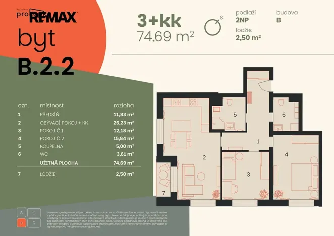 Prodej bytu 3+kk, Kolín, 77 m2