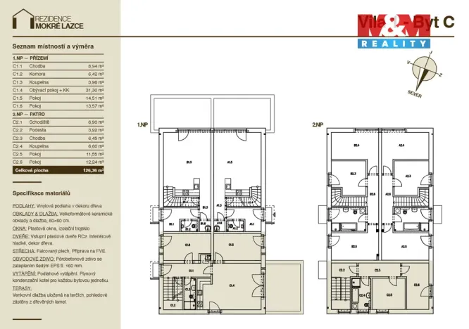 Prodej bytu 5+kk, Mokré Lazce, Generála Vlachého, 126 m2