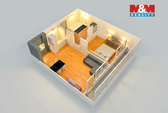 Prodej bytu 2+kk, Praha - Zličín, Lipovská, 60 m2