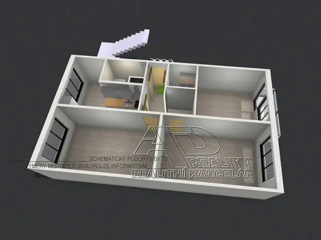 Prodej bytu 3+1, České Budějovice, Nádražní, 80 m2