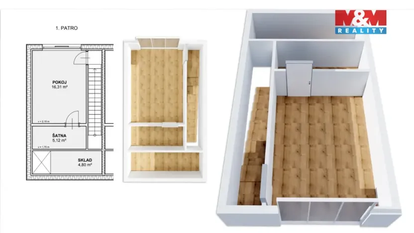 Pronájem bytu 2+kk, Letohrad, Úzká, 63 m2