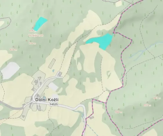 Prodej podílu lesa, Vlachovo Březí, 2714 m2