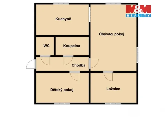 Pronájem bytu 3+1, Počátky, Lipárky, 69 m2