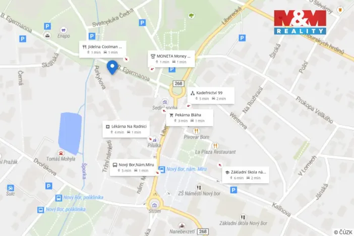 Pronájem obchodního prostoru, Nový Bor, B. Egermanna, 140 m2