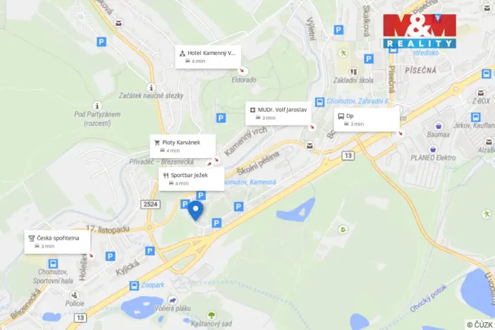 Prodej bytu 3+1, Chomutov, Kamenná, 76 m2