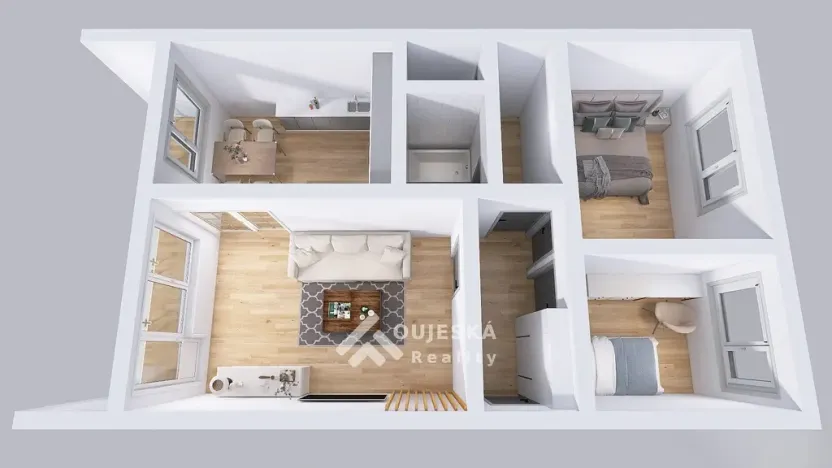 Prodej bytu 3+1, Praha - Prosek, Bílinská, 54 m2