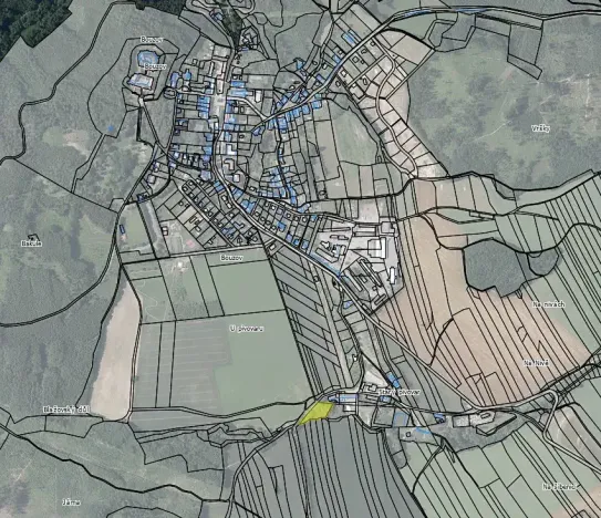 Prodej pozemku pro bydlení, Bouzov, 1296 m2