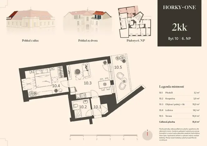 Prodej bytu 2+kk, Praha - Nusle, V Horkách, 41 m2