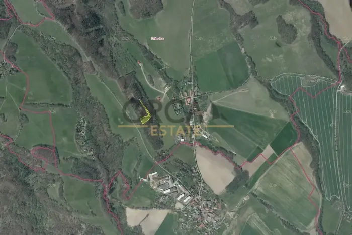 Prodej podílu lesa, Úštěk, 1451 m2
