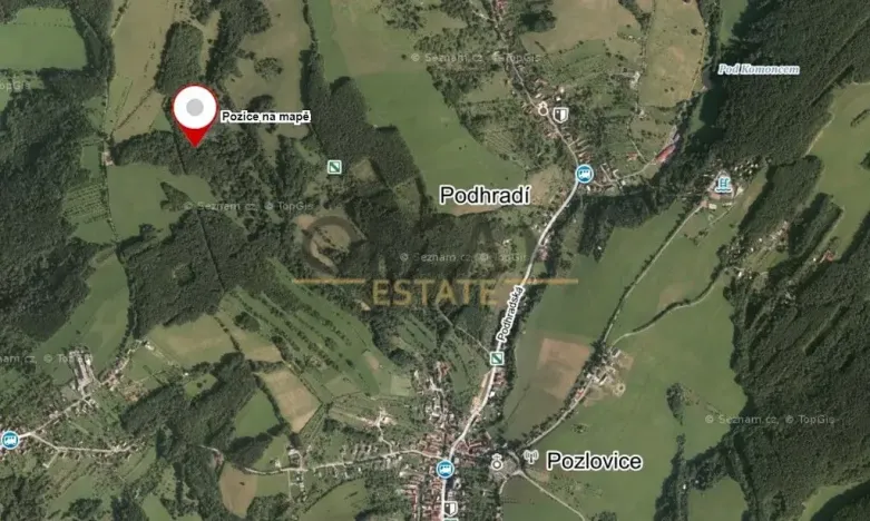 Prodej lesa, Pozlovice, 9893 m2