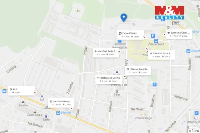 Pronájem bytu 2+1, Česká Lípa, Železničářská, 61 m2