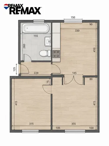 Prodej bytu 2+1, Kyjov, Nerudova, 45 m2