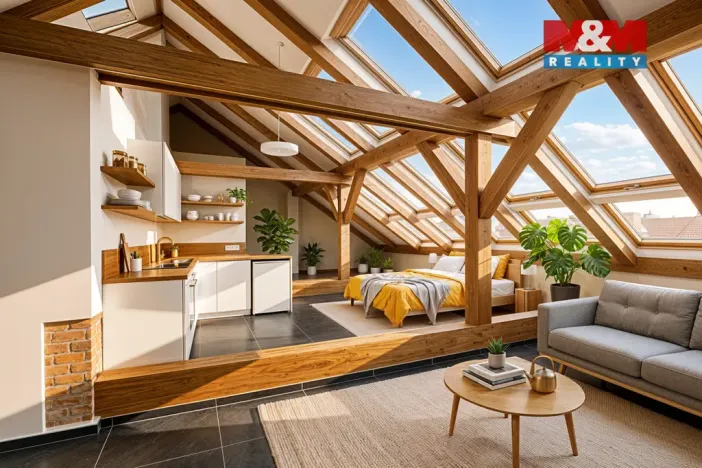 Prodej půdního prostoru, Praha, Husitská, 126 m2