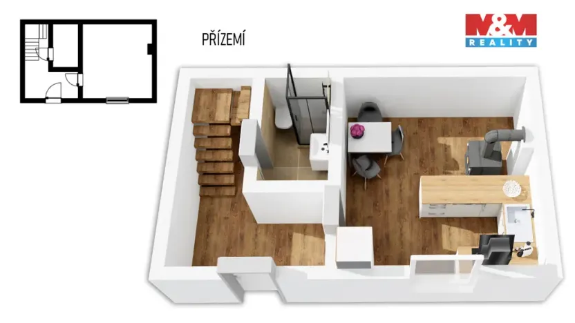 Pronájem bytu 3+1, Hrušov, 97 m2