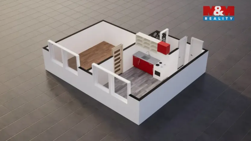 Prodej bytu 1+1, Česká Lípa, Jižní, 36 m2