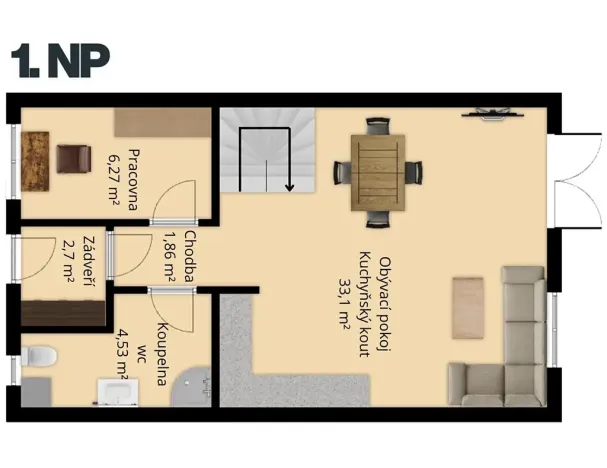 Prodej rodinného domu, Bdeněves, 95 m2