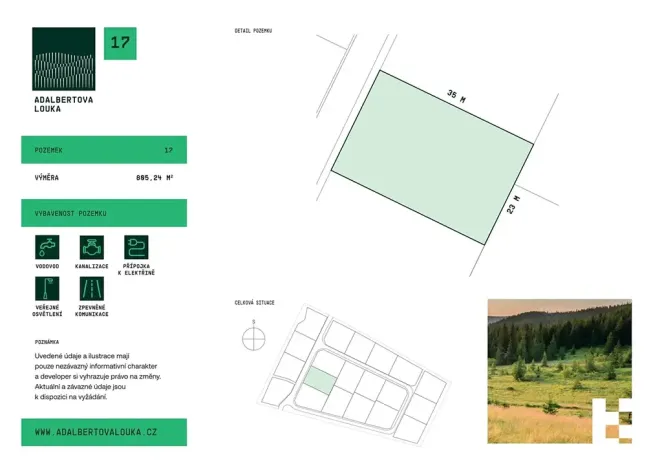 Prodej pozemku pro bydlení, Horní Planá, 805 m2