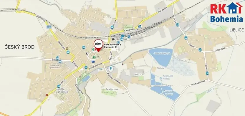Pronájem bytu 1+kk, Český Brod, nám. Arnošta z Pardubic, 40 m2