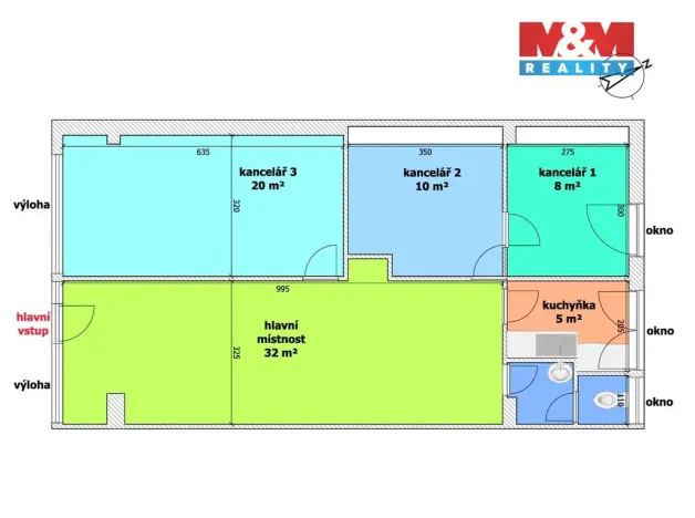Pronájem obchodního prostoru, Ostrava - Zábřeh, Výškovická, 81 m2