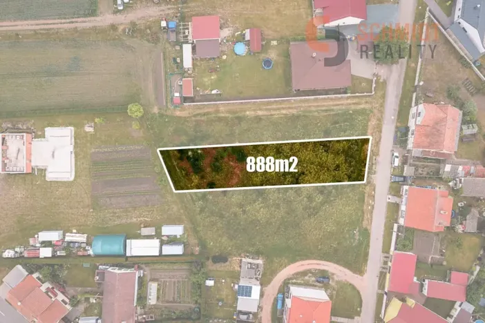 Prodej pozemku pro bydlení, Březí, Větrná, 888 m2