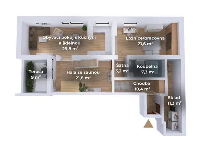 Prodej bytu 3+1, Brno - Bohunice, Spodní, 75 m2