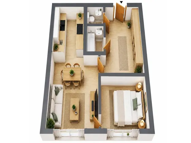 Prodej bytu 2+kk, Praha - Stodůlky, Klukovická, 44 m2