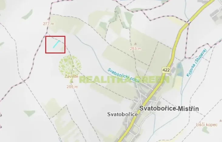 Prodej pole, Svatobořice-Mistřín, Hlavní, 8725 m2