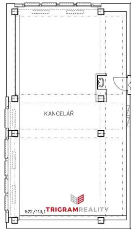 Pronájem kanceláře, Hradec Králové - Slezské Předměstí, Jižní, 113 m2