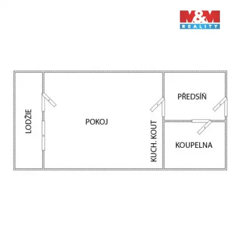 Pronájem bytu 1+kk, Karviná - Mizerov, Borovského, 23 m2
