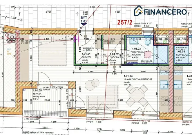 Prodej bytu 2+kk, Brno, Moravanská, 44 m2