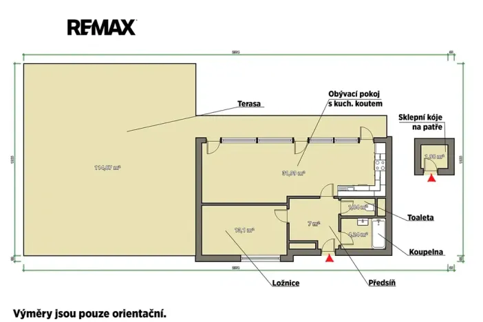 Pronájem bytu 2+kk, Plzeň, Železná, 64 m2