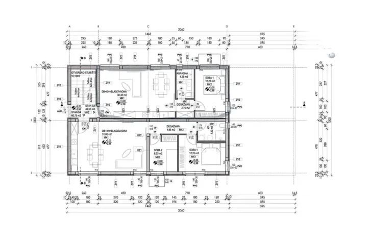 Prodej bytu 2+kk, Vrsi, Chorvatsko, Put Konobina, 68 m2