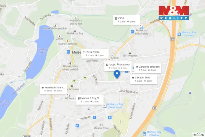 Prodej bytu 3+1, Mníšek pod Brdy, Rymáňská, 102 m2
