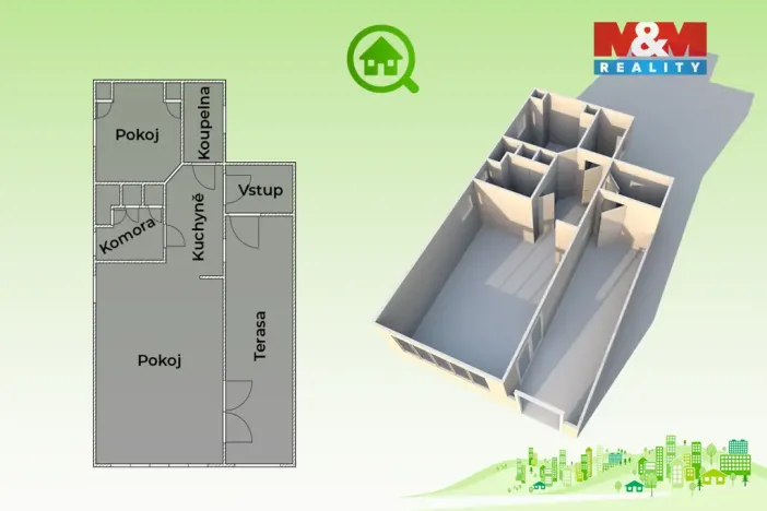 Prodej mobilheimu, Odry, 54 m2