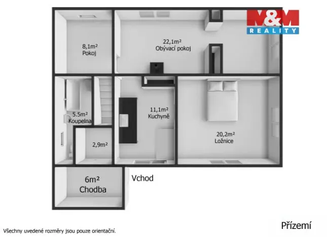Prodej rodinného domu, Všeruby - Hájek, 131 m2