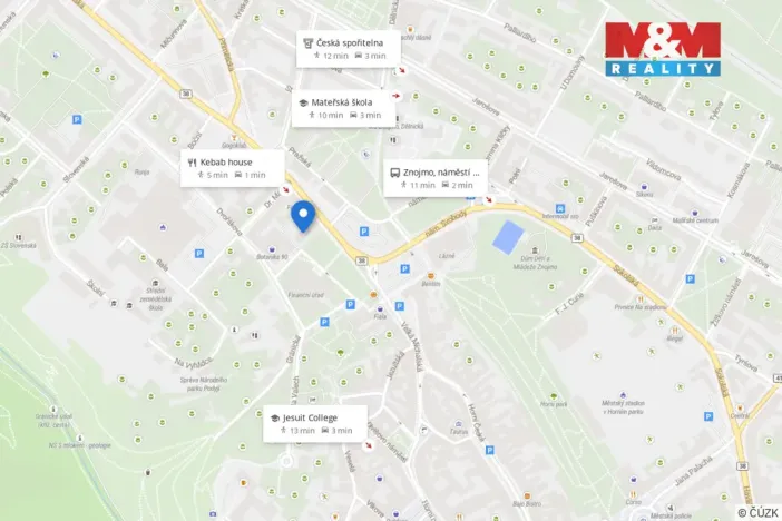 Pronájem bytu 2+kk, Znojmo, náměstí Svobody, 46 m2