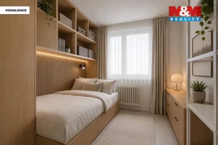 Prodej bytu 2+1, Kralupy nad Vltavou - Lobeček, Krakovská, 40 m2