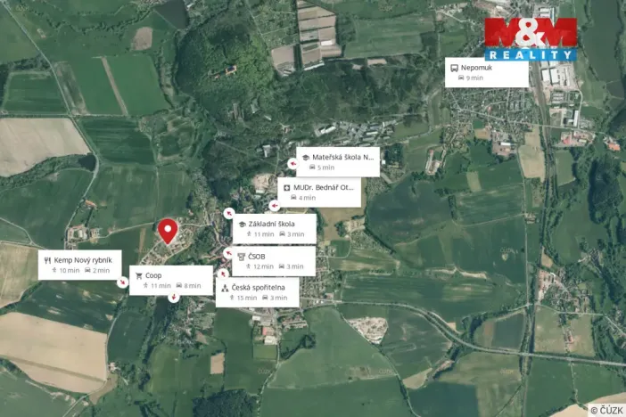 Pronájem bytu 2+kk, Nepomuk, Na Daníčkách, 61 m2