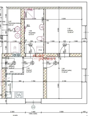 Pronájem bytu 2+1, Liberec, Dopravní, 42 m2